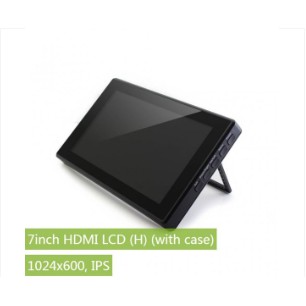 Màn hình 7inch cảm ứng điện dung HDMI LCD (H) (with case), 1024x600, IPS